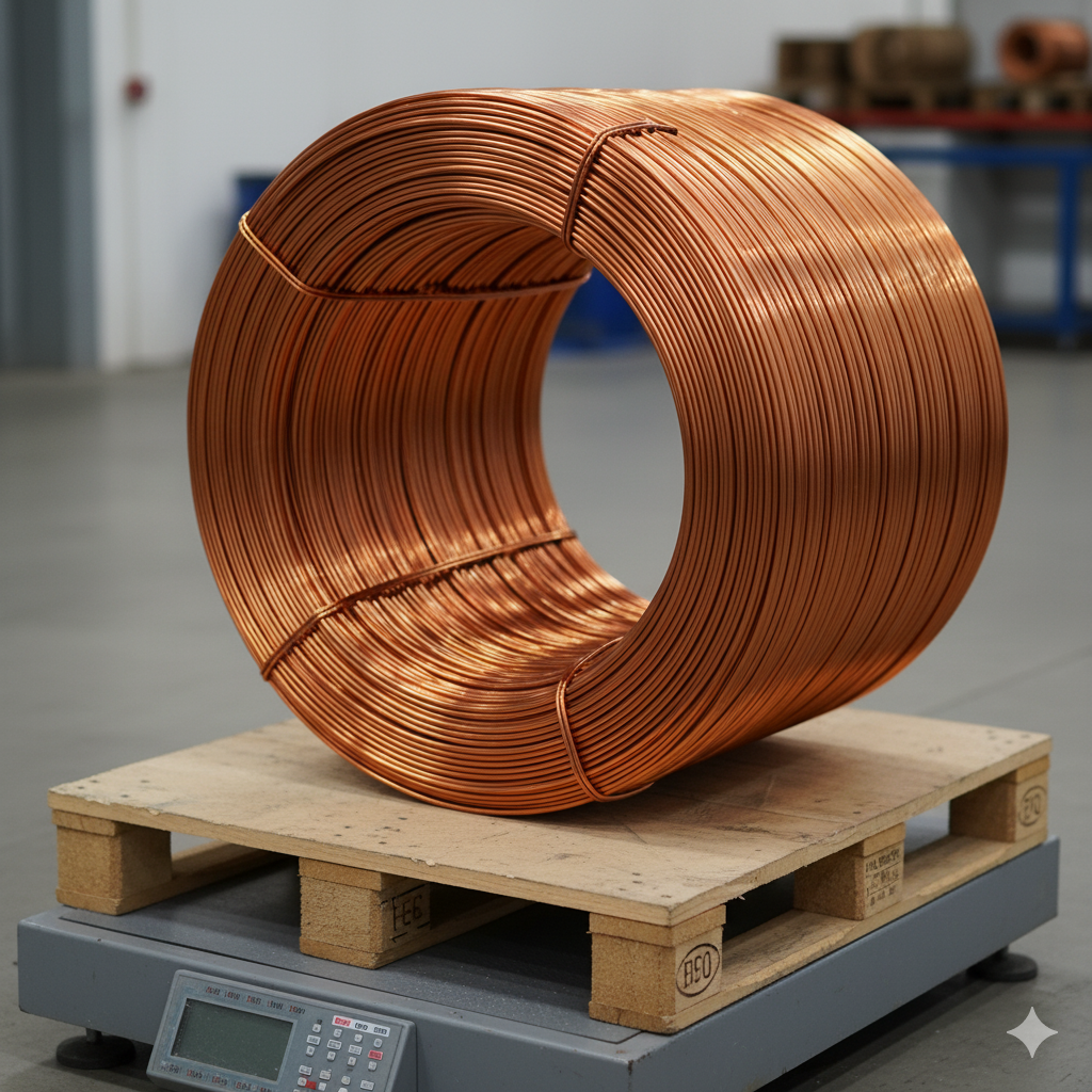 Zwój dobrej jakości miedzi odzyskany z transformera.