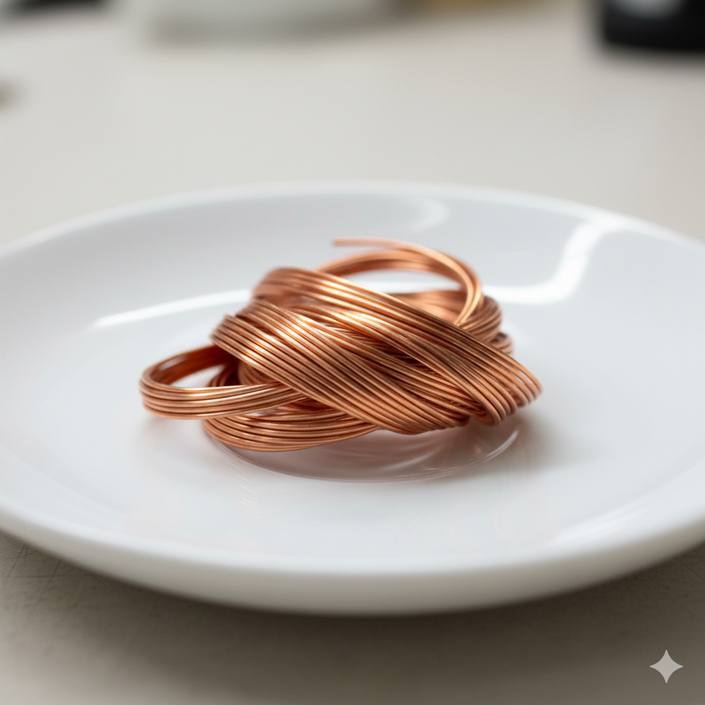 Miedź z cewki odchylającej, podana na talerzu ;)